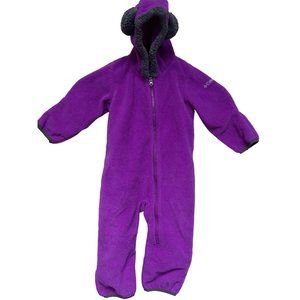 Columbia Kids Purple Fleece Bunting